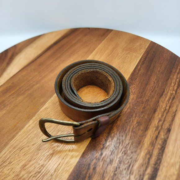 Justin Boot Company Belt 46 Brown Top Grain Leather Classic Work Made in USA - Picture 10 of 10